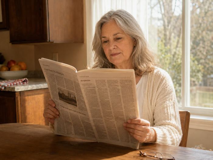 <p><strong>Read The Newspaper Again And Recognize The Person Across The Room</strong></p>