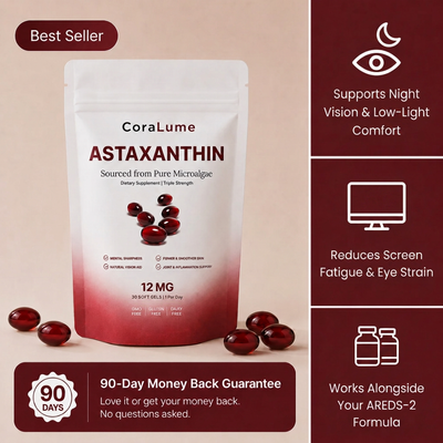 CoraLume Astaxanthin 12mg — Vision & Eye Support for Adults