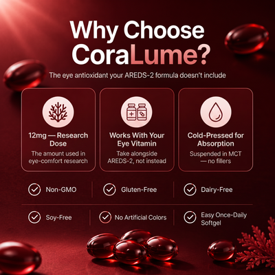 CoraLume Astaxanthin 12mg — Vision & Eye Support for Adults