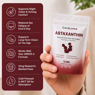 CoraLume Astaxanthin 12mg — Vision & Eye Support for Adults