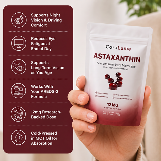 CoraLume Astaxanthin 12mg — Vision & Eye Support for Adults