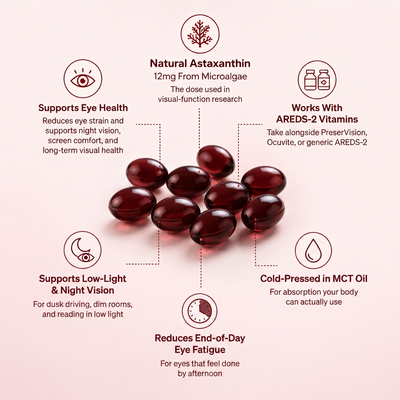 CoraLume Astaxanthin 12mg — Vision & Eye Support for Adults