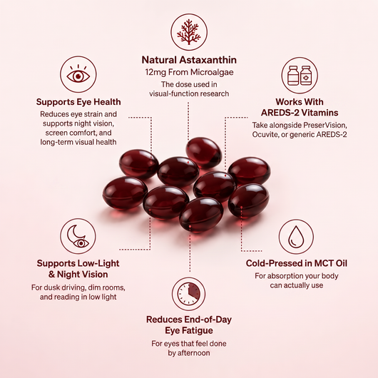 CoraLume Astaxanthin 12mg — Vision & Eye Support for Adults